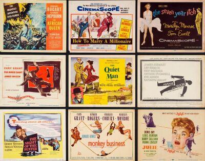 796. Title Lobby Cards (9) (11" x 14"); Fine+ ### THE SEVEN YEAR ITCH (1951-1959)