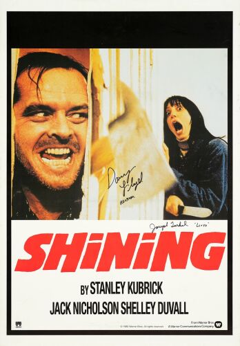 801. Commercial Poster (27" x 38.5") Signed by Danny Lloyd and Joe Turkel (JSA COA); Very Fine+ Rolled ### THE SHINING (1980)