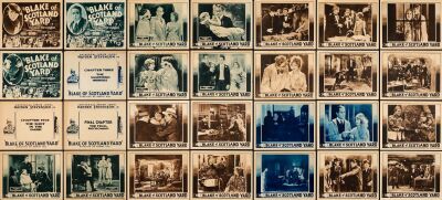 807. Title Lobby Cards & Lobby Cards (28) (11" x 14"); Chapters 3, 5, 15; Fine+ ### SILENT SERIAL: BLAKE OF SCOTLAND YARD (1927)
