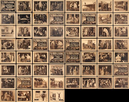 808. Title Lobby Cards & Lobby Cards (60) (11" x 14"); Very Fine- ### SILENT SERIAL: THE FAST EXPRESS (1924)