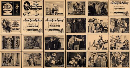 810. Title Lobby Cards & Lobby Cards (24) (11" x 14"); Chapters 3, 4, 6; Very Fine+ ### SILENT SERIAL: THE GREAT CIRCUS MYSTERY (1925)