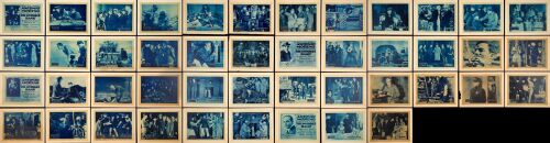 812. Title Lobby Cards & Lobby Cards (45) (11" x 14"); Episodes 7, 8, 9, 10, 13; Very Fine- ### SILENT SERIAL: THE INVISIBLE HAND (1920)