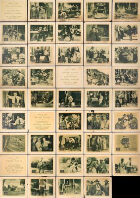 818. Title Lobby Cards & Lobby Cards (44) (11" x 14"); Episodes 9, 10, 11, 12,; Fine ### SILENT SERIAL: SMASHING BARRIERS (1919)