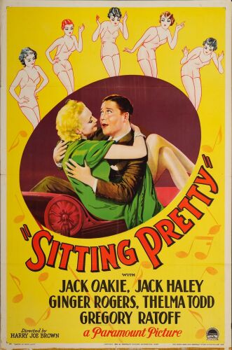 822. One Sheet (27" x 41"); Style A, Stone Lithograph; Very Fine Folded ### SITTING PRETTY (1933)
