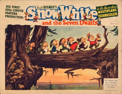 827. Lobby Card (11" x 14"); Fine+ ### SNOW WHITE AND THE SEVEN DWARFS (1937)