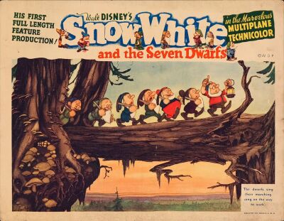 827. Lobby Card (11" x 14"); Fine+ ### SNOW WHITE AND THE SEVEN DWARFS (1937)