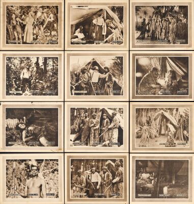 830. Lobby Cards (12) (11" x 14"); The Bradleigh Vinson Collection; Episodes No. 10, 12, 13; Very Fine- ### THE SON OF TARZAN (1920)