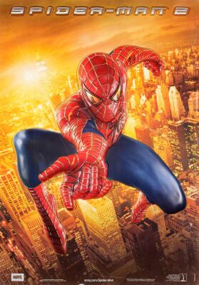 834. International 3D Plastic Relief Poster (27" x 38.5" x 2"); Very Fine+ ### SPIDER-MAN 2 (2004)
