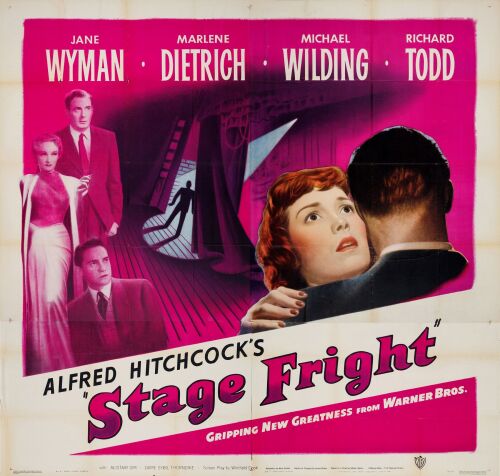 838. Six Sheet (80" x 80"); Very Fine+ Folded ### STAGE FRIGHT (1950)