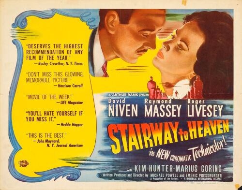 839. Half Sheet (22" x 28"); First US Release; Fine+ Folded ### STAIRWAY TO HEAVEN (1947)