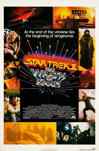 841. One Sheet (27" x 41") Signed by Nicholas Meyer (JSA COA); Very Fine+ Folded ### STAR TREK II: THE WRATH OF KHAN (1982)