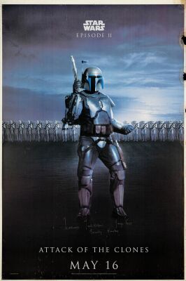 843. British Bus Shelter Poster (47.25" x 70.75") Signed by Temuera Morrison (Grad Authenticated); Double-Sided Advance; Fine- Rolled ### STAR WARS: ATTACK OF THE CLONES (2002)