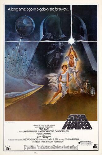 844. One Sheet (27" x 41"); Style A, Soundtrack; Very Fine+ Rolled ### STAR WARS: A NEW HOPE (1977)