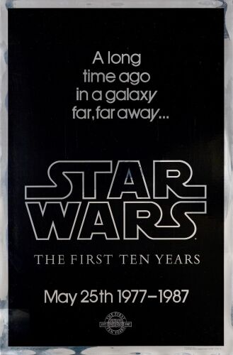 847. One Sheet (27" x 41"); 10th Anniversary Silver Mylar Style; Very Fine+ Rolled ### STAR WARS: A NEW HOPE (R-1987)