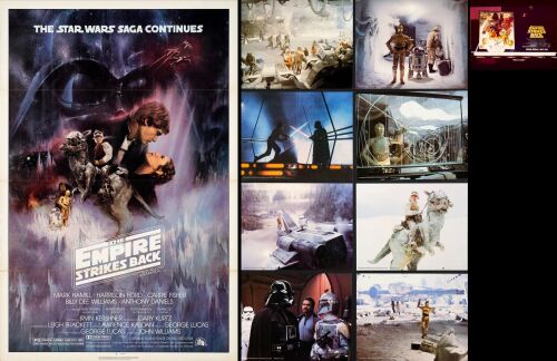 851. One Sheet, Deluxe Lobby Card Set (8), Color Photograph (27" x 41", 11" x 14", 8" x 10"); NSS Style A (1); Very Fine+ Tri-Folded ### STAR WARS: THE EMPIRE STRIKES BACK (1980)