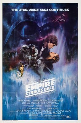 853. One Sheet (27" x 41"); International Style A, Studio Style; Near Mint Tri-Folded ### STAR WARS: THE EMPIRE STRIKES BACK (1980)