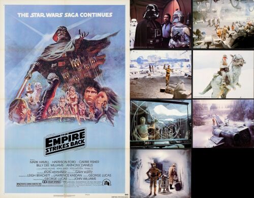 854. One Sheet and Lobby Cards (7) (27" x 41", 11" x 14"); Style B; Near Mint Folded ### STAR WARS: THE EMPIRE STRIKES BACK (1980)