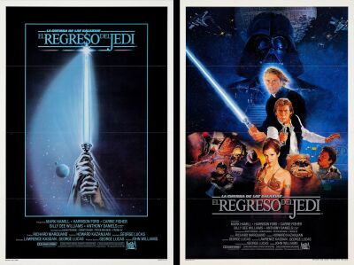 862. Spanish One Sheets (2) (27" x 41"); Styles A and B; Very Fine+ Tri-Folded ### STAR WARS: RETURN OF THE JEDI (1983)