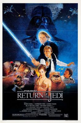 863. One Sheet (27" x 41"); Style B; Very Fine Tri-Folded ### STAR WARS: RETURN OF THE JEDI (1983)