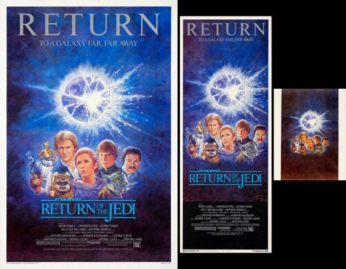865. One Sheet, Insert and Original Art Color Print (27" x 41", 14" x 36", 11" x 14"); Very Fine Rolled ### STAR WARS: RETURN OF THE JEDI (R-1985)