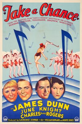 884. One Sheet (27.25" x 41"); Style A, Stone Lithograph; Very Fine- on Linen ### TAKE A CHANCE (1933)