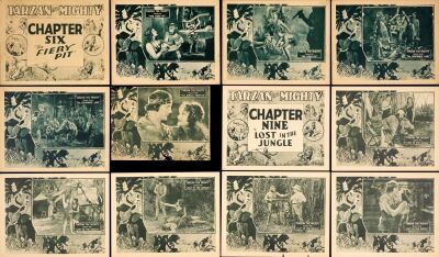 889. Title Lobby Cards & Lobby Cards (12) (11" x 14"); The Bradleigh Vinson Collection; Chapters Six - Nine; Very Fine ### TARZAN THE MIGHTY (1928)