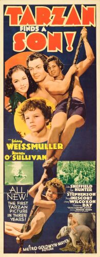 899. Insert (14" x 36"); The Bradleigh Vinson Collection; Fine+ Folded ### TARZAN FINDS A SON! (1939)
