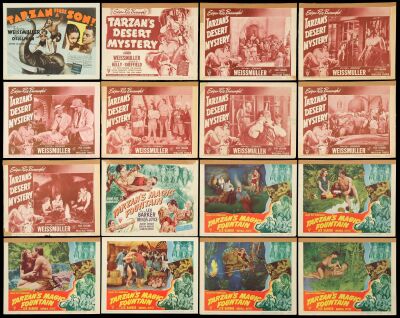 900. Title Lobby Cards & Lobby Cards (56) (11" x 14"); The Bradleigh Vinson Collection; Fine+ ### TARZAN FINDS A SON! [1939] AND OTHERS LOBBY CARDS [56] (1949 - 1953)
