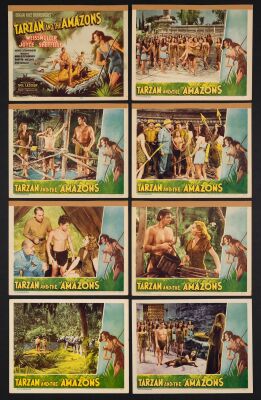 903. Lobby Card Set (8) (11" x 14"); The Bradleigh Vinson Collection; Fine+ ### TARZAN AND THE AMAZONS (1945)
