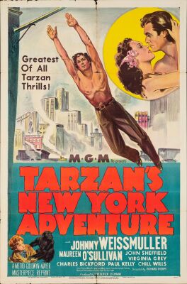 913. One Sheet (27" x 41"); The Bradleigh Vinson Collection; Stone Lithograph; Fine+ Folded ### TARZAN'S NEW YORK ADVENTURE (R-1948)