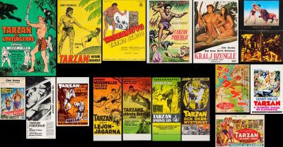 915. Various Formats; The Bradleigh Vinson Collection; Very Fine- Folded ### TARZAN'S SECRET TREASURE [1941] AND OTHER POSTERS [16]