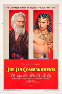 919. One Sheet (27" x 41"); Style B; Very Fine- Folded ### THE TEN COMMANDMENTS (1956)