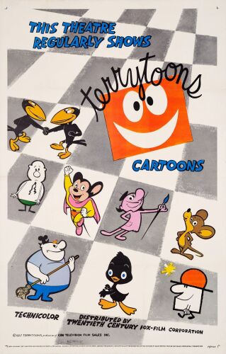 925. Stock One Sheet (27" x 42"); Very Fine+ on Linen ### TERRY-TOON CARTOONS (1957)