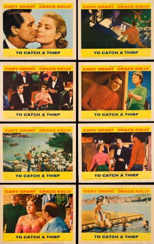 936. Lobby Card Set (8) (11" x 14"); The Collection of the Late J. Stephen Ryan; Very Fine ### TO CATCH A THIEF (1955)