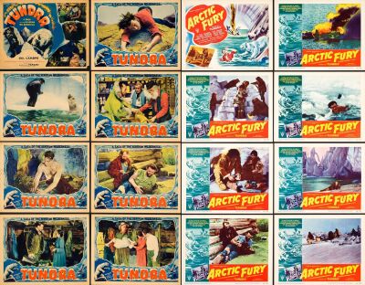 949. Lobby Card Sets (2) (11" x 14"); The Bradleigh Vinson Collection; Very Fine+ ### TUNDRA / ARTIC FURY (1936, 1949)