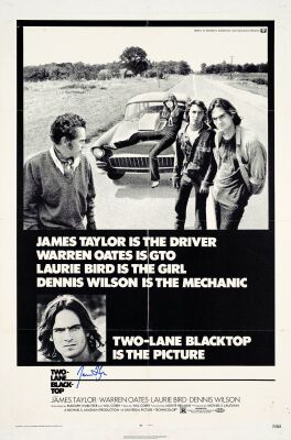 951. One Sheet (27" x 41") Signed by James Taylor (JSA COA); Very Fine Folded ### TWO-LANE BLACKTOP (1971)