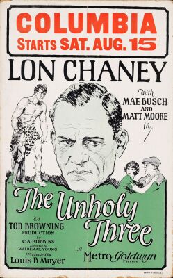 954. Window Card (14" x 22"); Fine+ ### THE UNHOLY THREE (1925)