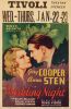965. Window Card (14" x 22"); Fine- ### THE WEDDING NIGHT (1935)
