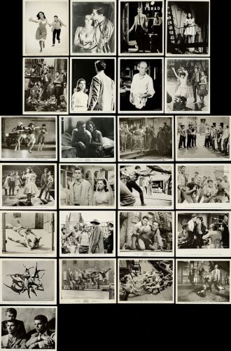 967. Vintage Original B&W Single-Weight Glossy Photographs (25) (8" x 10"); Very Fine ### WEST SIDE STORY (1961)