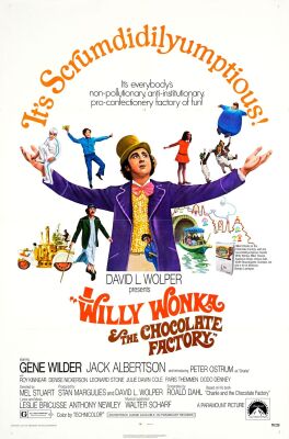 974. One Sheet (27" x 41"); The Collection of the Late J. Stephen Ryan; Very Fine Folded ### WILLY WONKA & THE CHOCOLATE FACTORY (1971)