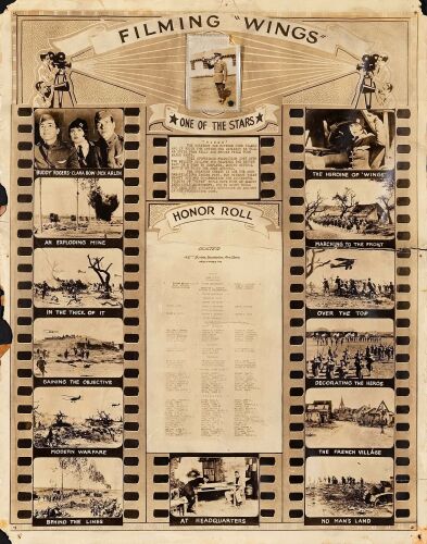 978. Special Display Poster (15.25" x 19.5"); Very Good+ ### WINGS (1927)
