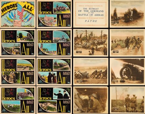 981. Lobby Card Sets (2) (11" x 14"); Very Fine- ### WORLD WAR I DOCUMENTARY LOBBY CARD SETS (1917, R-1931)