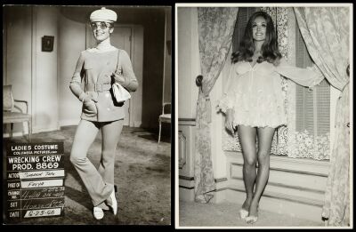 983. Double-Weight Oversized B&W Photographs Featuring Sharon Tate (2) (10.25" x 13.5", 11" x 14"); Very Fine+ ### THE WRECKING CREW (1969)