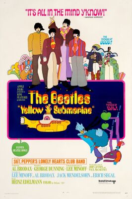 987. One Sheet (27" x 41"); "Eleven Beatle Songs" Style; Fine+ on Linen ### YELLOW SUBMARINE (1968)