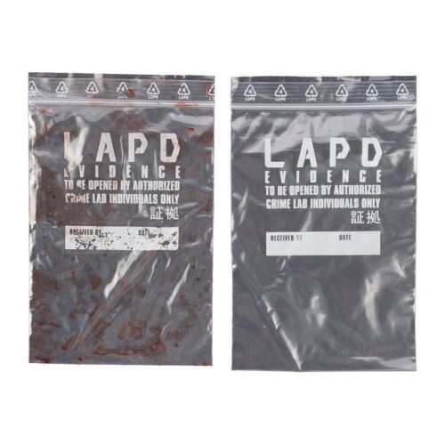 16. Pair of LAPD Evidence Bags for Sapper Morton (Dave Bautista) Investigation ### BLADE RUNNER 2049 (2017)