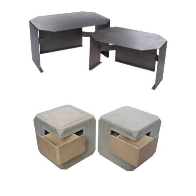 35. K's (Ryan Gosling) Two Pairs of Apartment Nesting Tables and Stools ### BLADE RUNNER 2049 (2017)