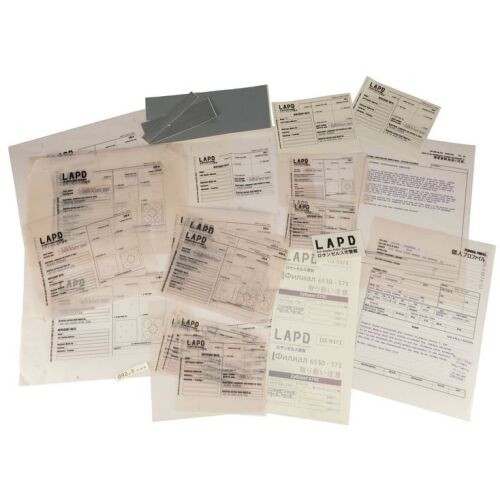 200. Collection of Production-Made LAPD Police Paperwork and Labels ### BLADE RUNNER 2049 (2017)