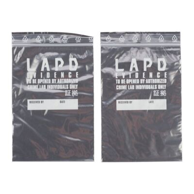 245. Pair of LAPD Evidence Bags for Sapper Morton (Dave Bautista) Investigation ### BLADE RUNNER 2049 (2017)