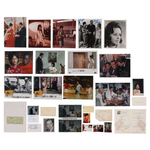 Lot # 4. Collection of 29 Cast and Crew Autographs Including Sean Connery, Ursula Andress, Cubby Broccoli, Joseph Wiseman, Jack Lord and More ### JAMES BOND: DR. NO (1962)