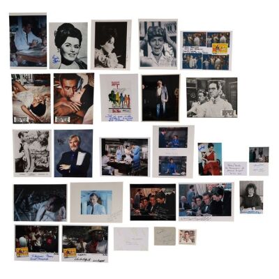 Lot # 8. Collection of 32 Cast and Crew Autographs Including Ursula Andress, Joseph Wiseman, Monty Norman, Dana Broccoli and More ### JAMES BOND: DR. NO (1962)